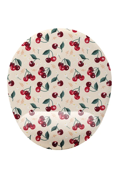 iyi fikirler Kiraz Desenli Bilek Destekli Mouse Pad ürün görseli 1