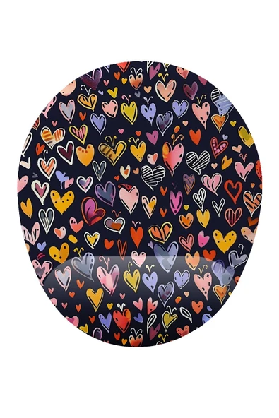 iyi fikirler Kalp Desenli Bilek Destekli Mouse Pad ürün görseli 1