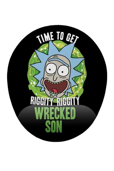 iyi fikirler Rick Wrecked Son Bilek Destekli Mouse Pad ürün görseli 1