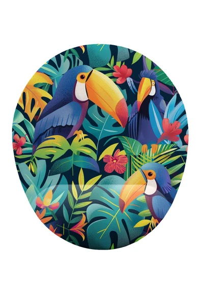 iyi fikirler Tropik Tukan Kuşu Bilek Destekli Mouse Pad ürün görseli 1