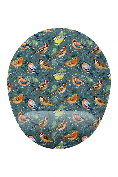iyi fikirler Kuş Desenli Bilek Destekli Mouse Pad ürün görseli 1