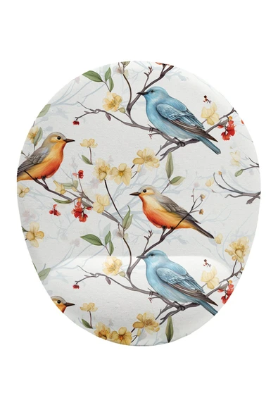 iyi fikirler Kuş Desenli Bilek Destekli Mouse Pad ürün görseli 1