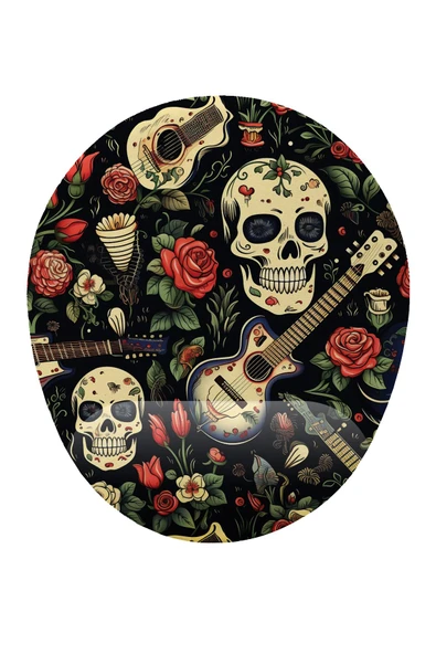 Hamiki Kurukafa Gül Tasarım Bilek DestekliKaymaz Buruşmaz Kırılmaz Mouse Pad ürün görseli 1