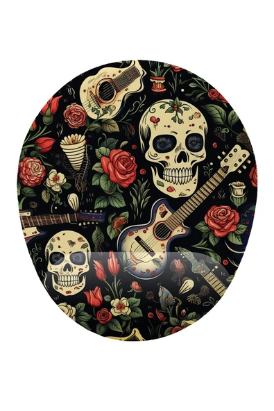iyi fikirler Kuru Kafa Gitar Bilek Destekli Mouse Pad ürün görseli 1
