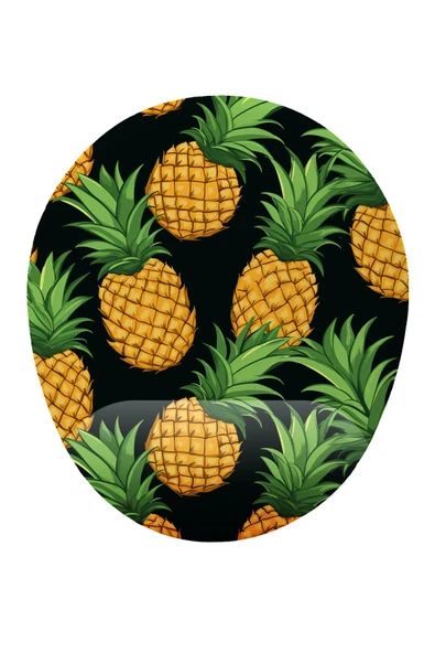 Hamiki Ananas Desenli Bilek DestekliKaymaz Buruşmaz Kırılmaz Mouse Pad ürün görseli 1