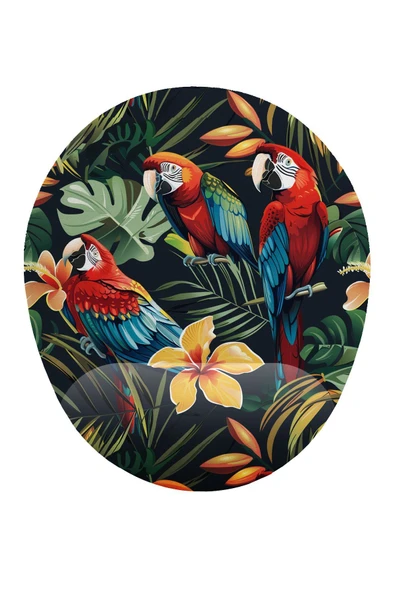 iyi fikirler Papağan Desenli Bilek Destekli Mouse Pad ürün görseli 1