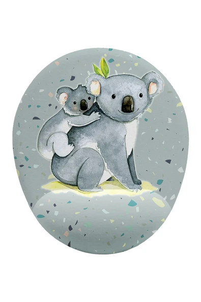 iF Dizayn Koala Ve Yavrusu Bilek Destekli Mouse Pad ürün görseli 1
