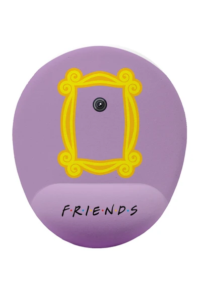 Hamiki Friends Çerçeve Tasarım Bilek DestekliKaymaz Buruşmaz Kırılmaz Mouse Pad ürün görseli 1