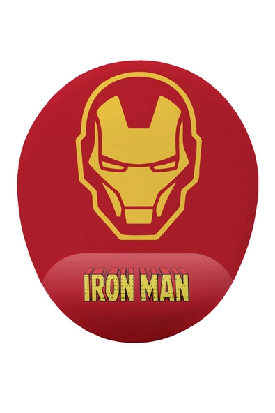 Hamiki Iron Man Tasarım Bilek DestekliKaymaz Buruşmaz Kırılmaz Mouse Pad ürün görseli 1