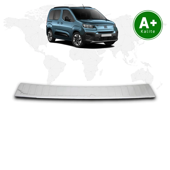 Fiat Doblo Krom Arka Tampon Eşiği 2024 Model ve Sonrası ürün görseli 1