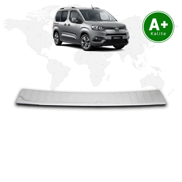 Toyota Proace City Krom Arka Tampon Eşiği 2019 Model ve Sonrası ürün görseli 1