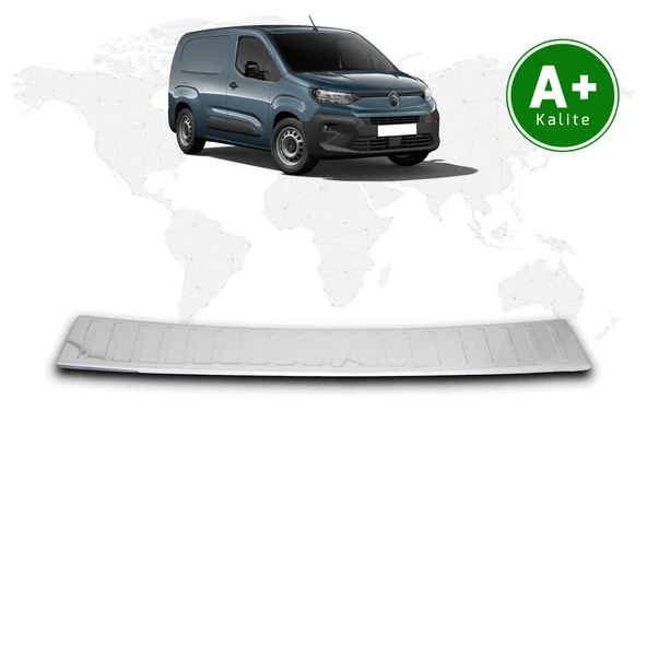 Citroen Berlingo Panelvan Krom Arka Tampon Eşiği 2024 Model ve Sonrası ürün görseli 1