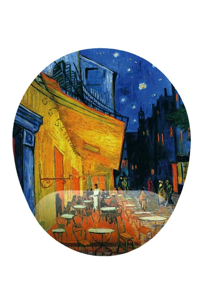 iF Dizayn Van Gogh Cafe Terrace Bilek Destekli Mouse Pad ürün görseli 1