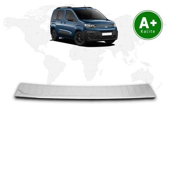 Fiat Doblo Krom Arka Tampon Eşiği 2023 Model ve Sonrası ürün görseli 1