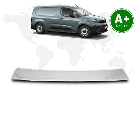 Opel Combo Panelvan Krom Arka Tampon Eşiği 2024 Model ve Sonrası ürün görseli 1