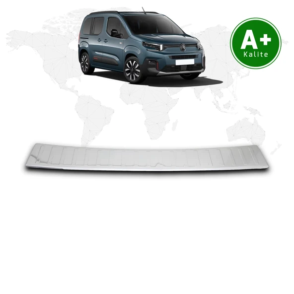 Citroen Berlingo Krom Arka Tampon Eşiği 2024 Model ve Sonrası ürün görseli 1