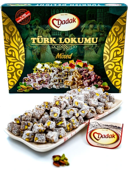 Dadak Lokum ve Kuruyemiş  Antep Fıstıklı Mini Lokum 1 kg ürün görseli 1
