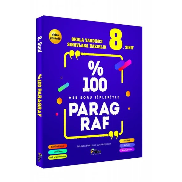 Fides Yayınları 8. Sınıf Yüzde Yüz Paragraf ürün görseli 1