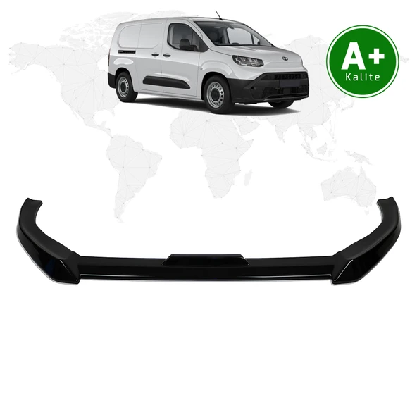 FA OTOMOTİV Toyota Proace City Panelvan Ön Lip Parlak Siyah 2024 Model ve Sonrası ürün görseli 1