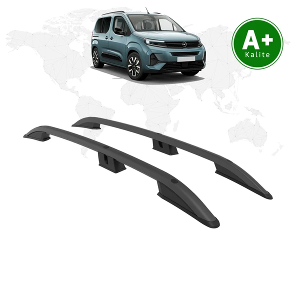 FA OTOMOTİV Opel Combo Tavan Çıtası Kısa Şasi 2024 Model Ve Sonrası Siyah ürün görseli 1