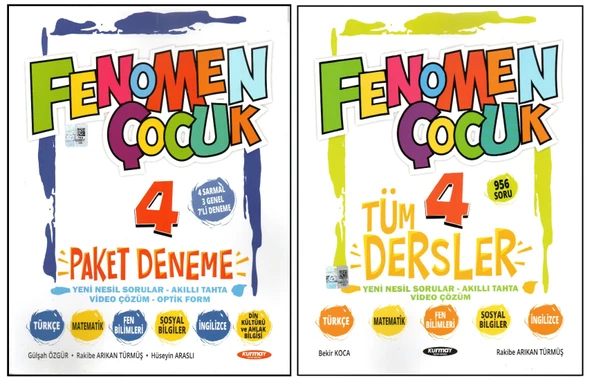 FENOMEN 4. SINIF PAKET DENEME+KURMAY TÜM DERSLER SORU BANKASI (2 KİTAP) ürün görseli 1