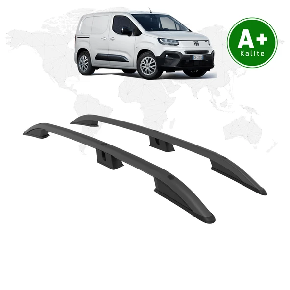 FA OTOMOTİV Fiat Doblo Panelvan Tavan Çıtası Uzun Şasi 2024 Model ve Sonrası Siyah ürün görseli 1