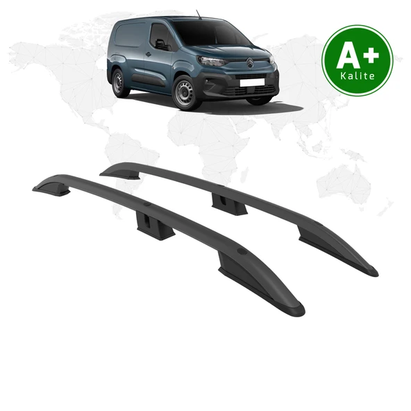 FA OTOMOTİV Citroen Berlingo Panelvan Tavan Çıtası Uzun Şasi 2024 Model ve Sonrası Siyah ürün görseli 1