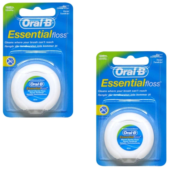 Oral-B Essentialfloss Naneli Diş İpi 50 M 2 Adet ürün görseli 1