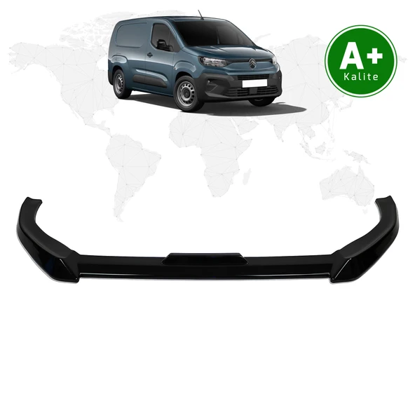 FA OTOMOTİV Citroen Berlingo Panelvan Ön Lip Parlak Siyah 2024 Model ve Sonrası ürün görseli 1