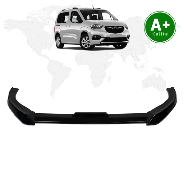FA OTOMOTİV Opel Combo Ön Lip Parlak Siyah 2019 Model ve Sonrası ürün görseli 1
