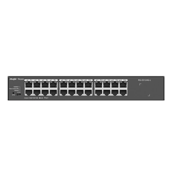 Ruijie Reyee RG-ES124G-L 24 Port 10/100/1000 Mbps Yönetilmeyen Switch ürün görseli 1