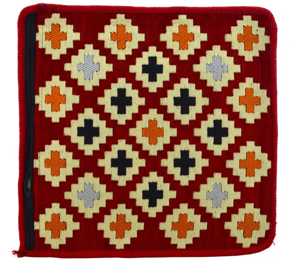 Dekoratif Otantik Çift Taraflı Fermuarlı Kilim Şark Köşesi Minder Kılıfı (40cmx41cm) Mod8 ürün görseli 1