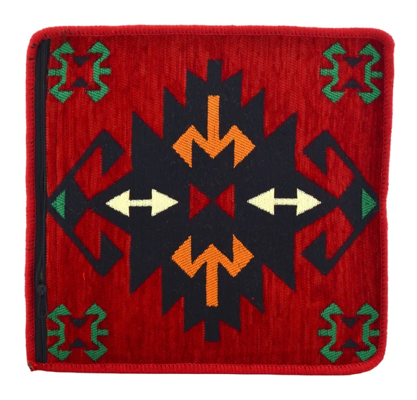 Dekoratif Otantik Çift Taraflı Fermuarlı Kilim Şark Köşesi Minder Kılıfı (40cmx41cm) Mod11 ürün görseli 1