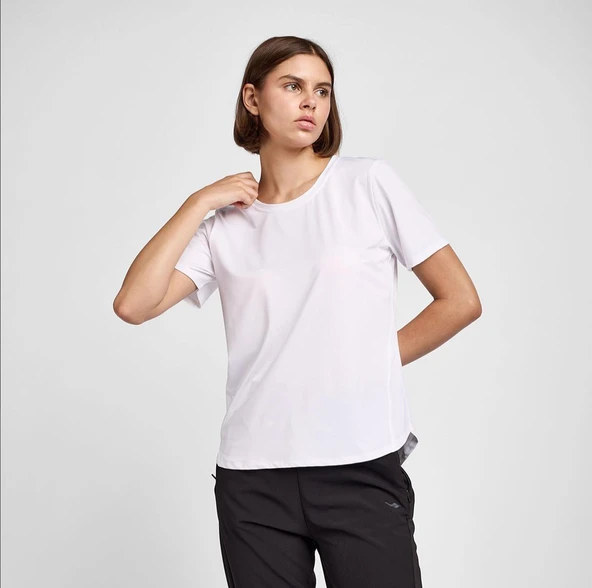 LESCON 25B-2055 ANTRENMAN KISA KOL KADIN TSHIRT ürün görseli 1