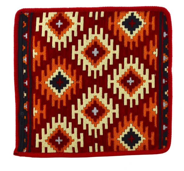 Dekoratif Otantik Çift Taraflı Fermuarlı Kilim Şark Köşesi Minder Kılıfı (40cmx41cm) Mod7 ürün görseli 1