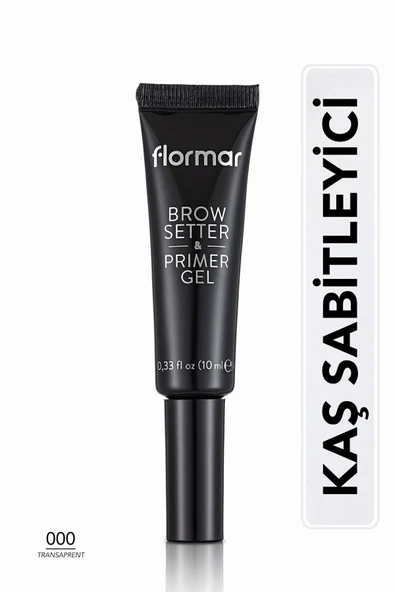 FLORMAR SABİTLEYİCİ VE RENK KORUYUCU ŞEFFAF KAŞ BAZI - BROW SETTER & PRİMER GEL - 000 ürün görseli 1