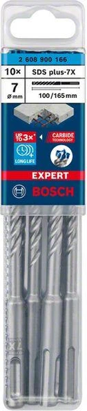 EXPERT SDS plus-7X K-Delici Ucu 7*165, 10 parça ürün görseli 1