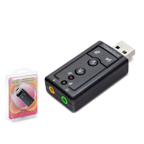Hadron Hdx5255 Ses Kartı Usb 7.1 Siyah ürün görseli 1