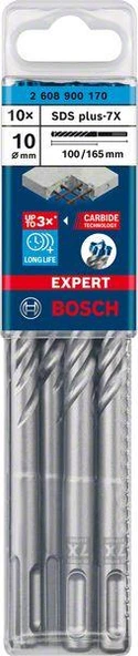 EXPERT SDS plus-7X K-Delici Ucu 10*165, 10 parça ürün görseli 1
