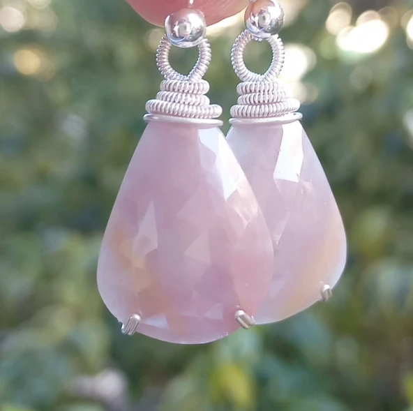 2011 Kök Safir gümüş(925) el yapımı küpe ürün görseli 1