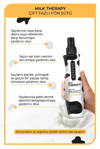 MORFOSE MİLK THERAPY FÖN SÜTÜ 220 ML - Resim 2