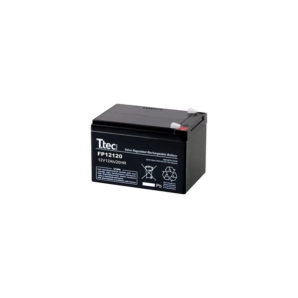 Ttec 12 Volt 12 Amper Bakımsız Kuru Akü ürün görseli 1