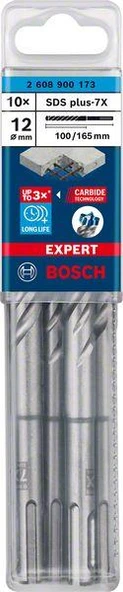 EXPERT SDS plus-7X K-Delici Ucu 12*165, 10 parça ürün görseli 1