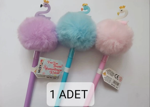 Misyon Flamingo Ponpon Başlıklı Yumurtlayan Kalem Msy-454A ürün görseli 1