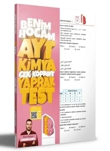 Ayt Kimya Yaprak Test Benim Hocam ürün görseli 1