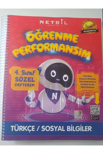 Netbil 4.Sınıf Sözel Defterim Türkçe- Sosyal Bilgiler ürün görseli 1