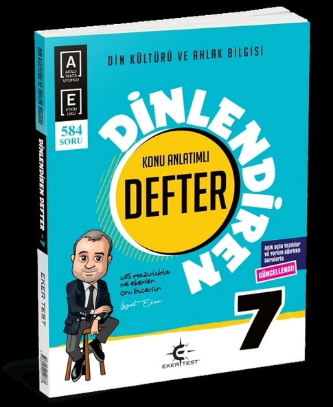 Ekertest 7.Sınıf Din Kültürü Dinlendiren Defter ürün görseli 1