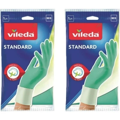 Vileda Standart Bulaşık Eldiven Orta Boy (Medium) (2 Adet ) ürün görseli 1
