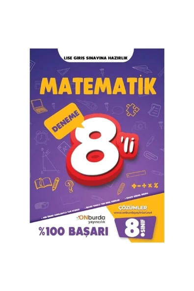 Onburda 8.Sınıf Matematik 8 Deneme ürün görseli 1