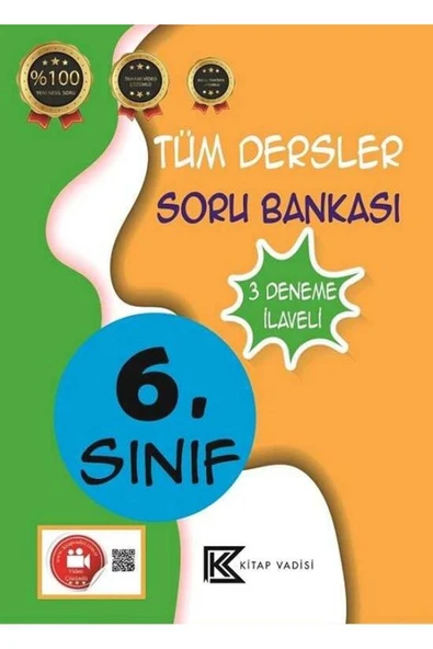 6.Sınıf Tüm Dersler Soru Bankası Kitap Vadisi ürün görseli 1
